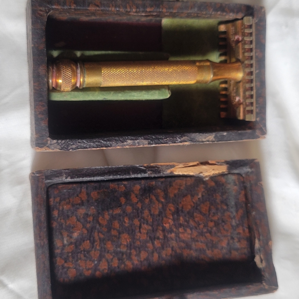 Antique Gillette Shaving Razor In Box 1930s
